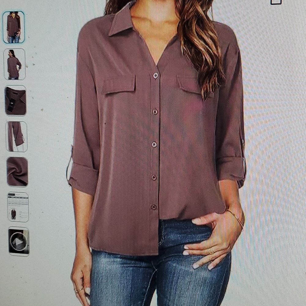 LOTUSMILE WOMAN DRESSYBLAPEL SHIRT M NEW